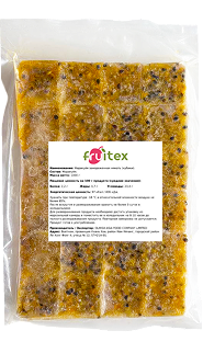 Пюре маракуйи с семечкой (кубик) FRUITEX,1000 г,кор 15 кг
