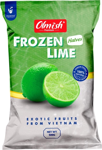 Лайм замороженный (половинки) Olmish Premium 500гр, кор 10кг